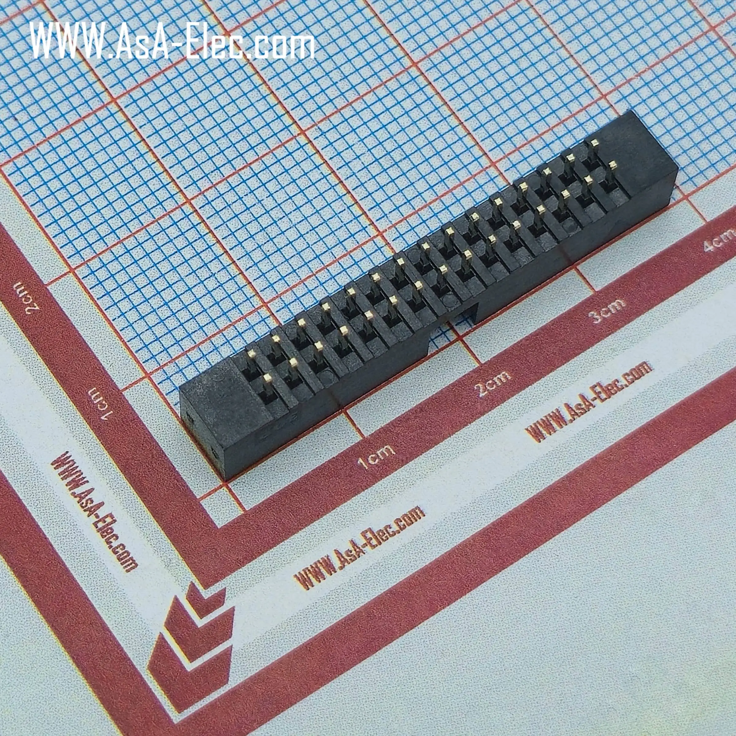 کانکتور باکس هدر 2.00 میلیمتر 30 پین نر صاف BOX